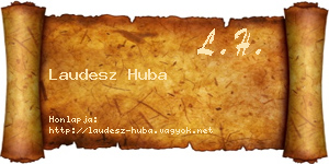 Laudesz Huba névjegykártya